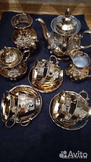 Сервиз Фарфор под золото