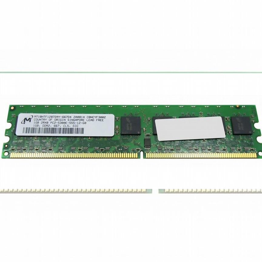 [MT18HTF12872AY-667D4] Оперативная Память Micron 1gb Mt18htf12872ay-667d4