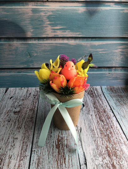 Букет тюльпанов из мыла