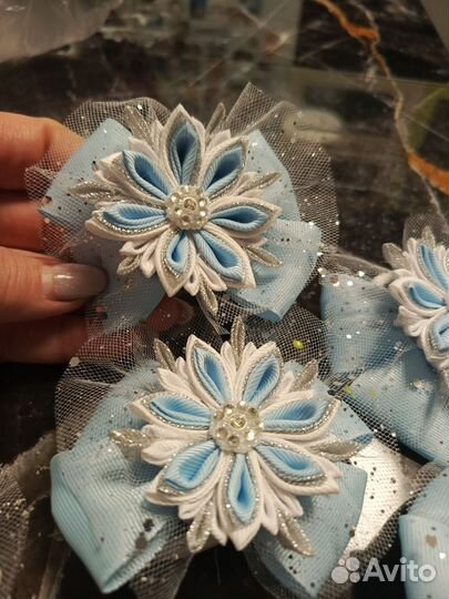 Бантики для волос ручной работы