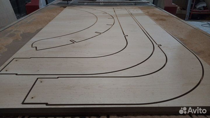 Фрезеровка на чпу 2000*4000. Массив, мдф, полимер