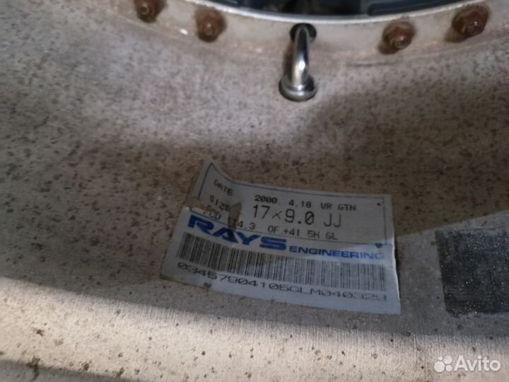 Продам настоящие диски rays volk racing gt-n