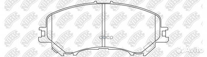 PN2804-nibk колодки дисковые передние Nissan Q