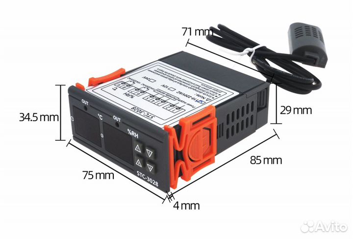 Терморегулятор для инкубатора с влажностью