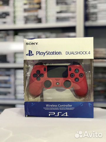 Геймпад DualShock 4 красный (новый, гарантия)
