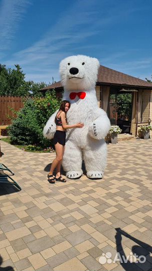 Ростовая кукла белый медведь, б/у