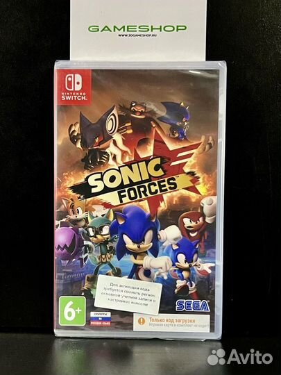 Sonic Forces (код на загрузку) Switch