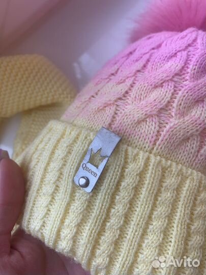 Шапка и снуд для девочки 2-3 года