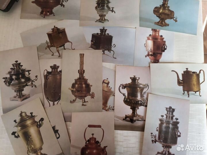 Набор открыток 'Русские самовары' 1969 год