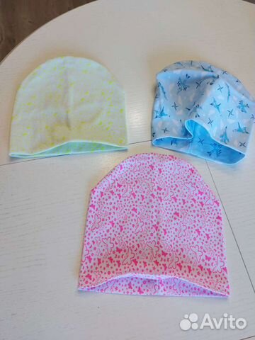 Детские шапочки хлопок новые