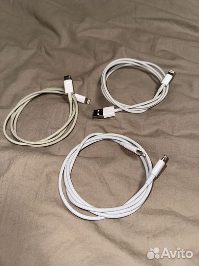 Провода, наушники, адаптер Apple