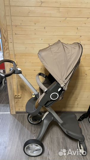 Коляска Stokke xplory 3 в 1 бежевая