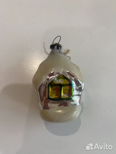 Елочные игрушки СССР домики