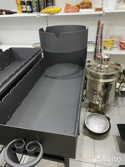 Мангал с подказанником разборный