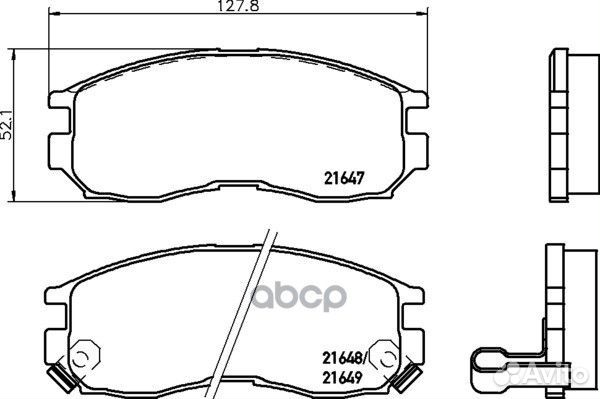 Колодки тормозные дисковые перед (PF-3271)