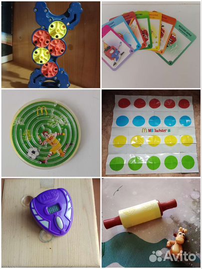 Развивающие игрушки Макдоналдс 2006-2011