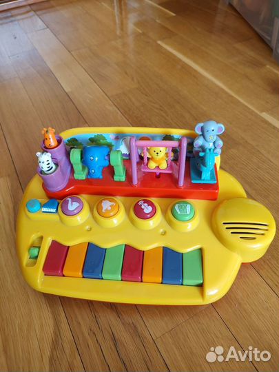 Пианино музыкальное с животными