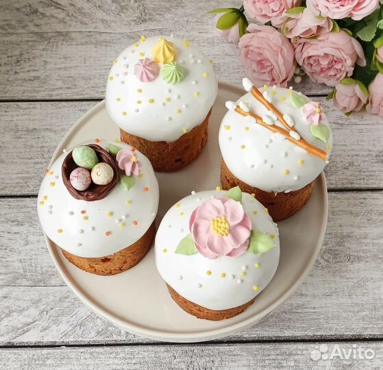 Куличи, пасхальный барашек, творожная пасха, торты