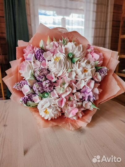 Зефир. Цветы из зефира. Букеты