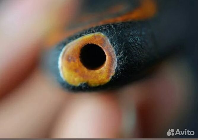 Бусина Дзи 6-глаз из агата кракле