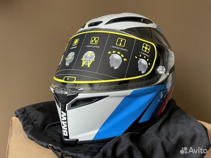 Оригинальный Шлем BMW M PRO Race (цвета, размеры)