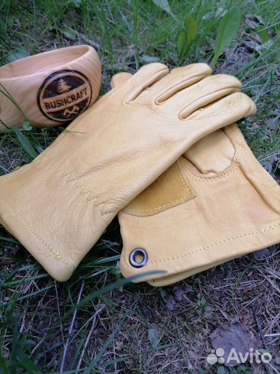 Перчатки кожаные Бушкрафт