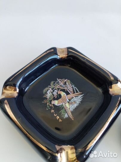 Пепельница цветное стекло СССР Japan Pinar