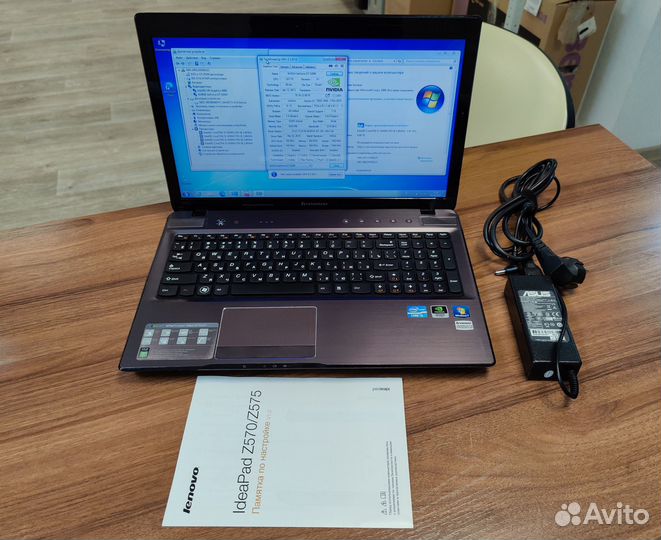 Ноутбук Lenovo, Core i5-2430M, GT 520m, 15.6