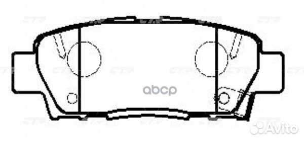 Ckt-40 gk1054 колодки тормозные дисковые зад CTR