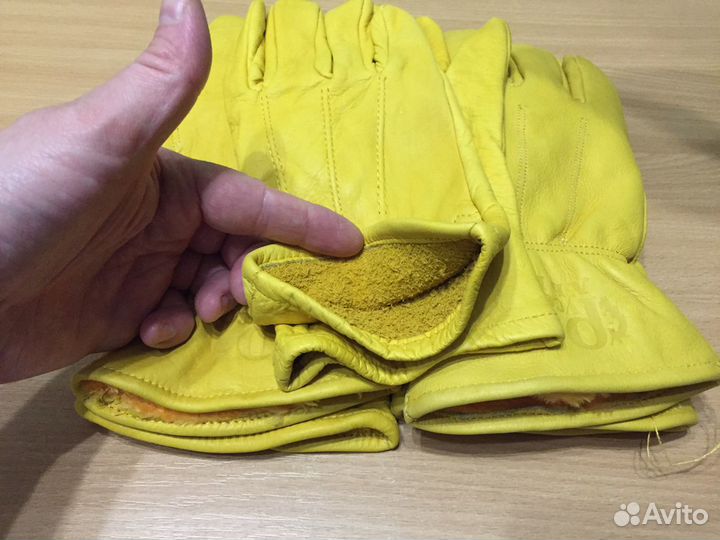 Перчатки кожаные