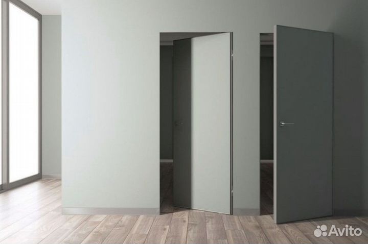 Скрытые межкомнатные двери под отделку