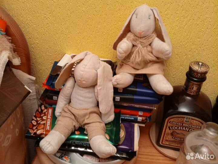 Зайцы ручной работы