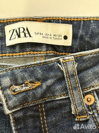 Джинсы клеш zara 34