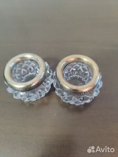 Набор для специй. Хрусталь мельхиор