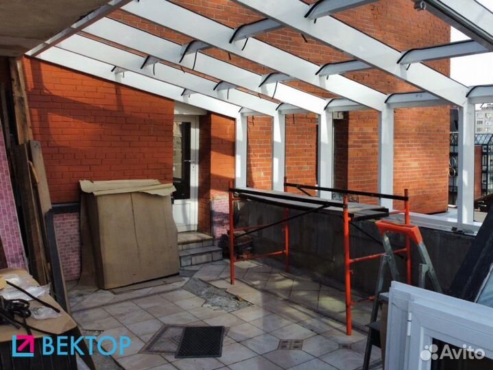 Остекление террас зимних садов