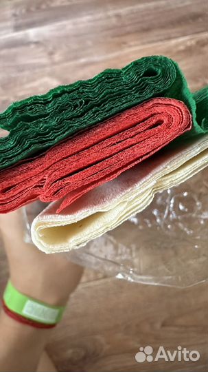 Крепированная бумага остатки