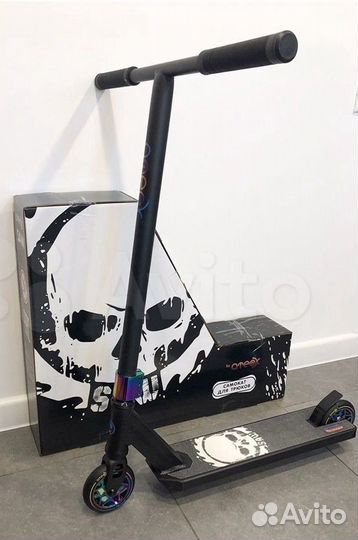 Самокат трюковый SAW Черный HIC