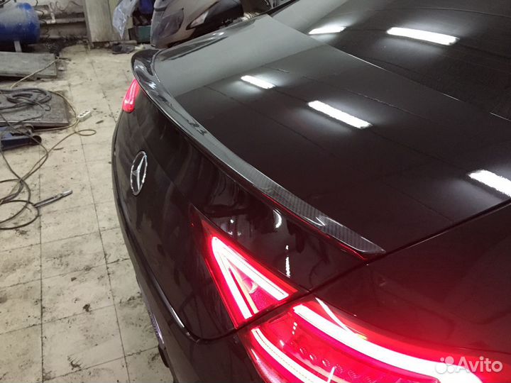 Спойлер мерседес cls карбон