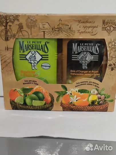 Гель для душа, шампунь мужской. Набор в упаковке