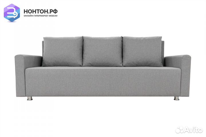 Диван еврокнижка Олимп серый