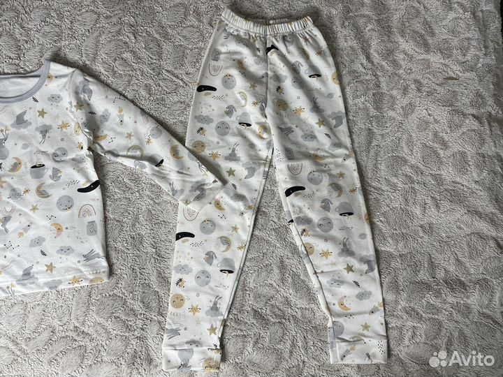 Пижама для девочки с начесом amoteks