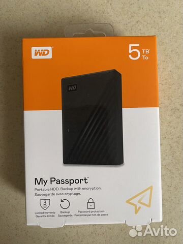 Внешний жесткий диск WD My Passport 5тб объявление продам