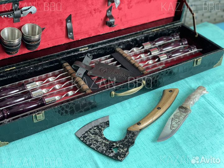 Шампура в чемодане на подарок