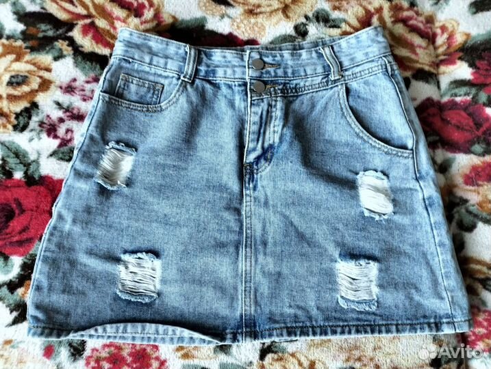 Юбка джинсовая
