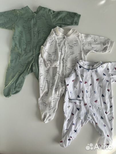 22 слипа+боди 56-62 next, mothercare, mjolk