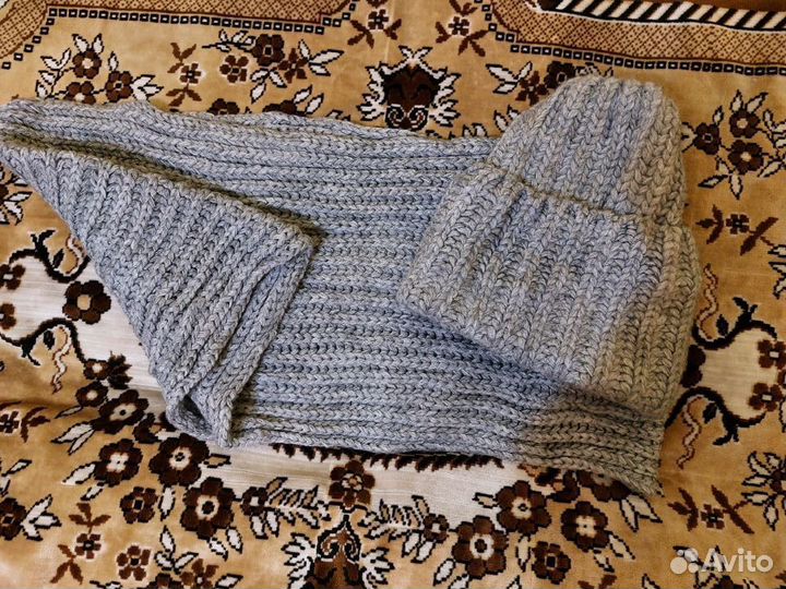 Шарф и шапка зимние женские