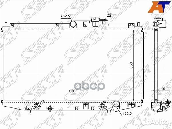 Радиатор Honda Accord 97-03 / Honda Accord 98-02
