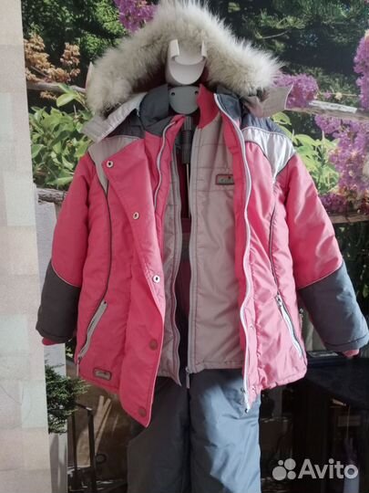 Зимний комбинезон для девочки рост 140