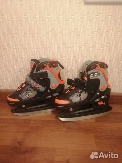 Коньки детские раздвижные р 31-34