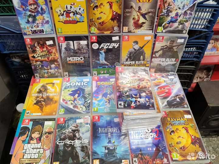 Игры, картриджи для приставки Nintendo Switch